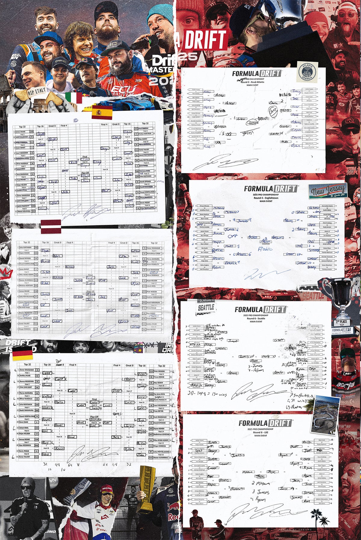 2025 Drift Season Poster Bundle (Formula Drift + Drift Masters)