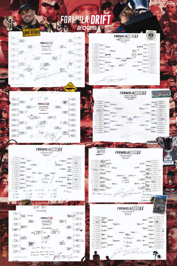 2025 Formula Drift Bracket Poster