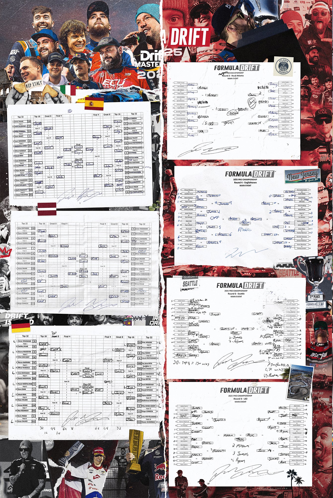 2025 Drift Season Poster Bundle (Formula Drift + Drift Masters)