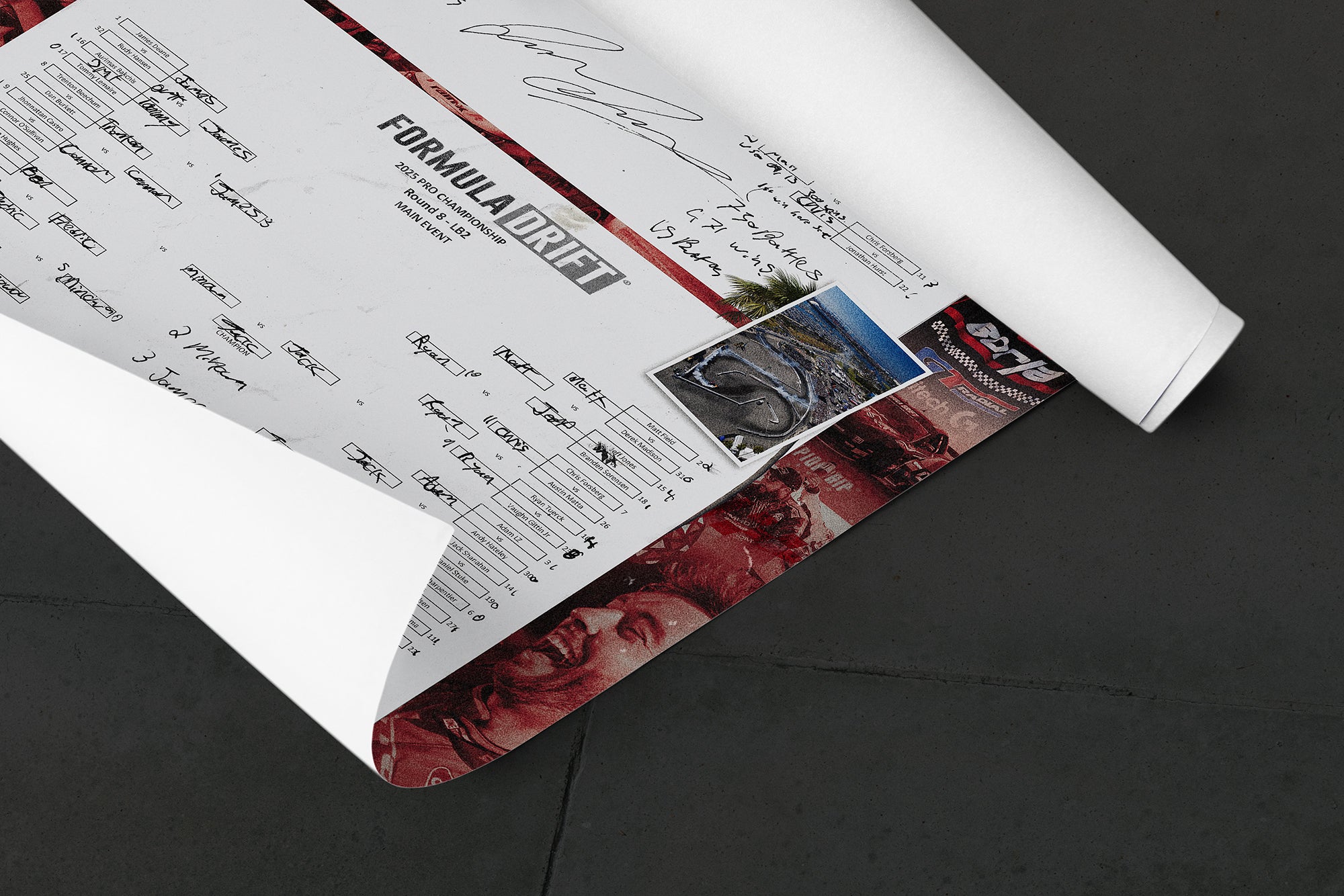 2025 Formula Drift Bracket Poster