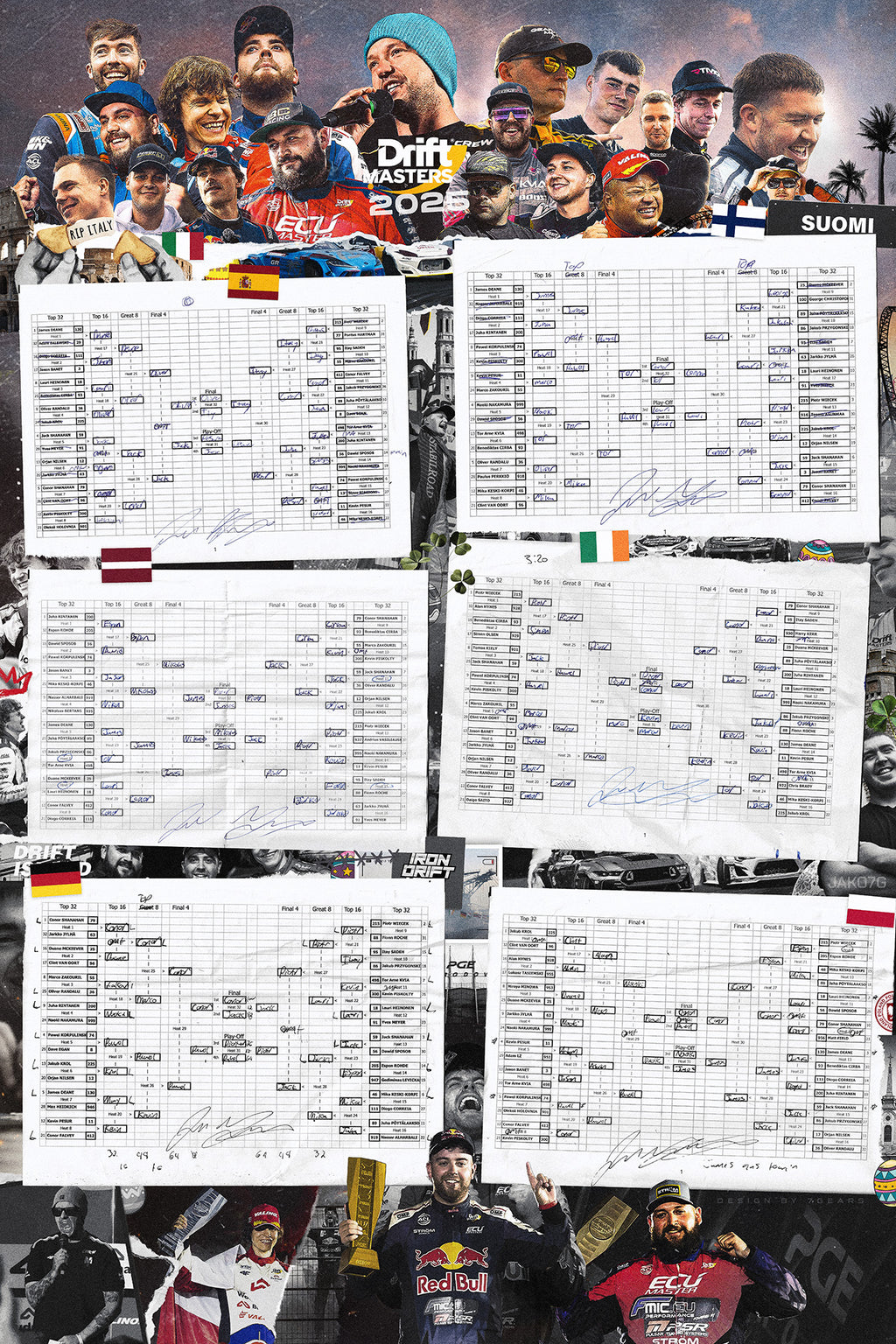 2025 Drift Masters Bracket Poster