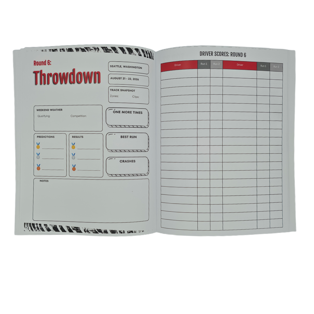 The Unofficial 2026 Formula Drift Activity & Tracker Book